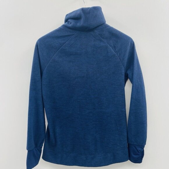 Old Navy Active Womens Size XS Funnel Neck Fleece Pullover Sweatshirt in Blue - Picture 3 of 7